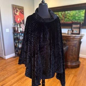 NWT L.I.B Black Poncho